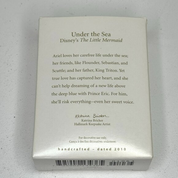 Hallmark Disney The Little Mermaid Under The Sea Seahorse Keepsake Ornament 2010 - Picture 3 of 9